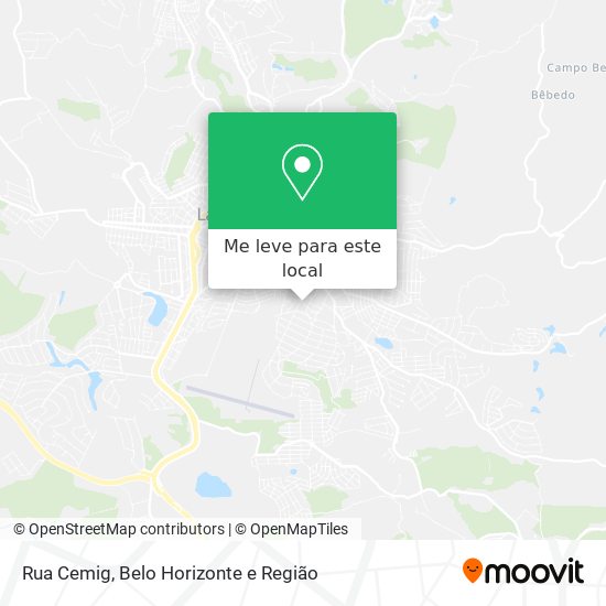 Rua Cemig mapa