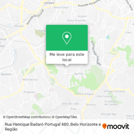 Rua Henrique Badaró Portugal 480 mapa