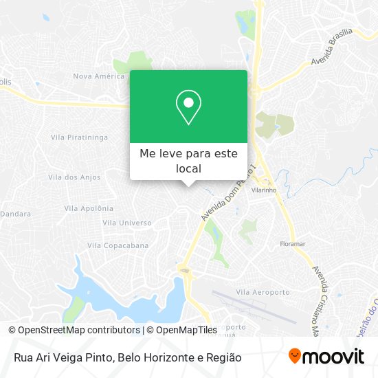Rua Ari Veiga Pinto mapa