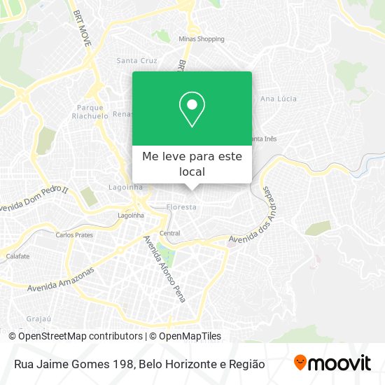 Rua Jaime Gomes 198 mapa