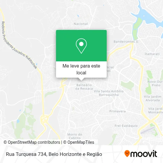 Rua Turquesa 734 mapa