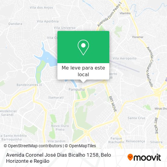 Avenida Coronel José Dias Bicalho 1258 mapa