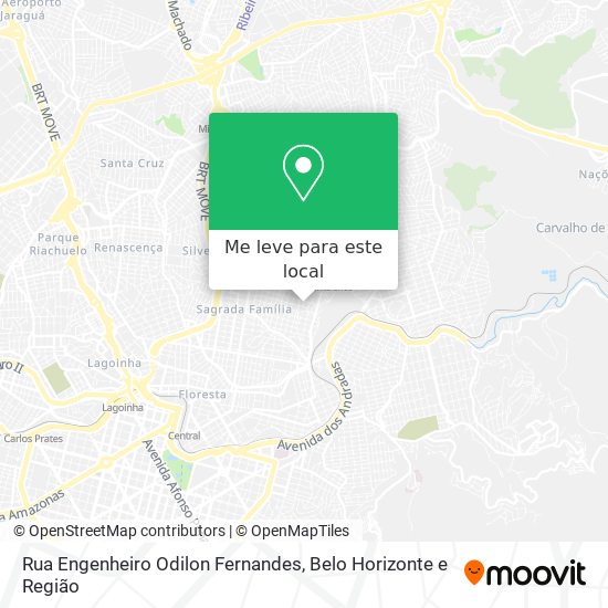 Rua Engenheiro Odilon Fernandes mapa