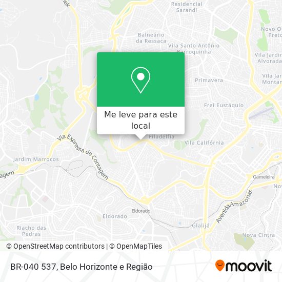 BR-040 537 mapa