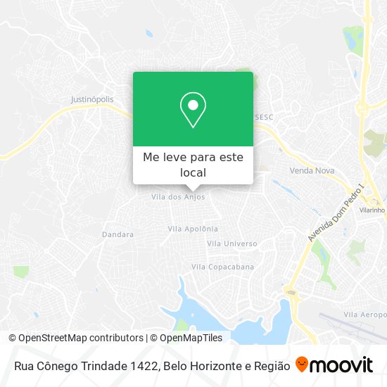 Rua Cônego Trindade 1422 mapa