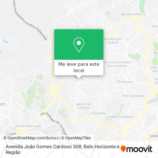 Avenida João Gomes Cardoso 308 mapa