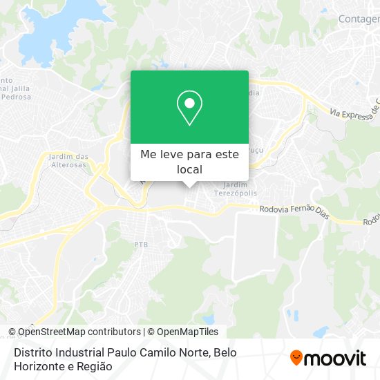 Distrito Industrial Paulo Camilo Norte mapa