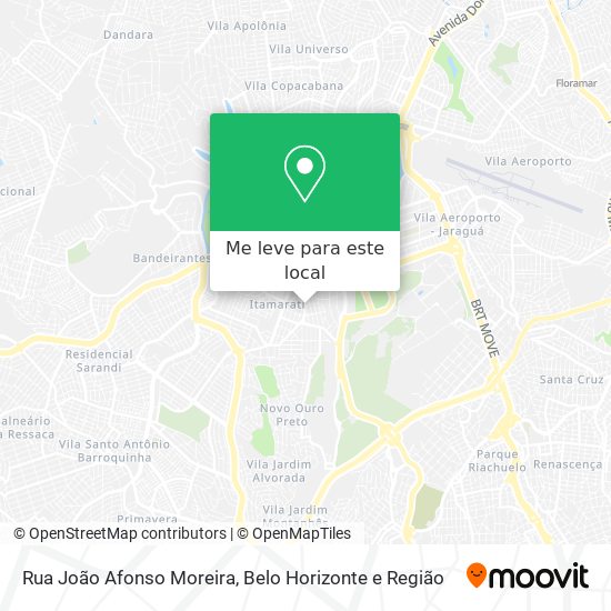 Rua João Afonso Moreira mapa