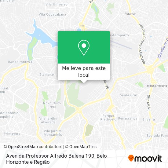 Avenida Professor Alfredo Balena 190 mapa