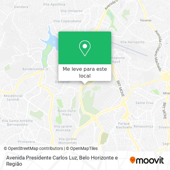 Avenida Presidente Carlos Luz mapa