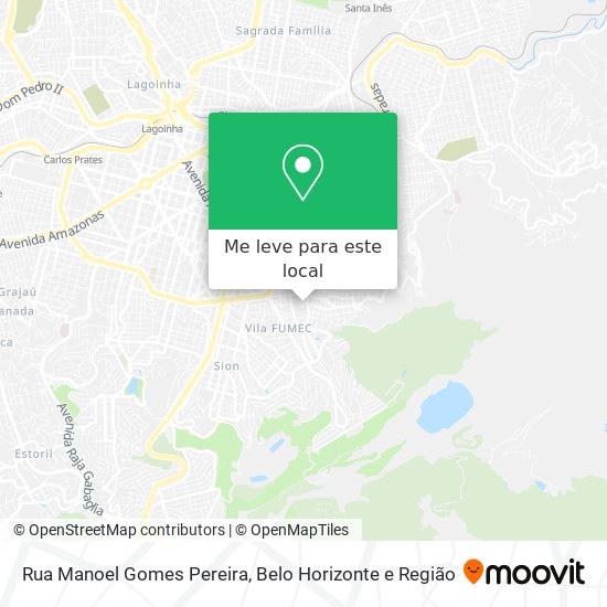 Rua Manoel Gomes Pereira mapa