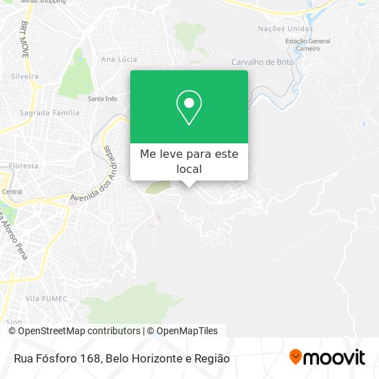 Rua Fósforo 168 mapa