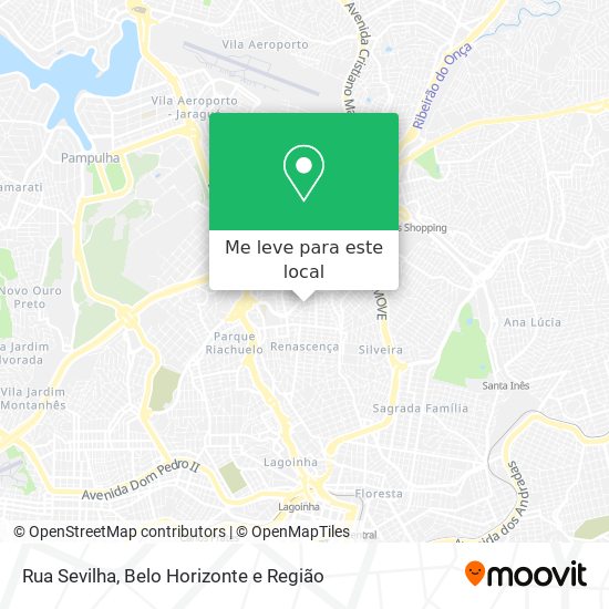 Rua Sevilha mapa