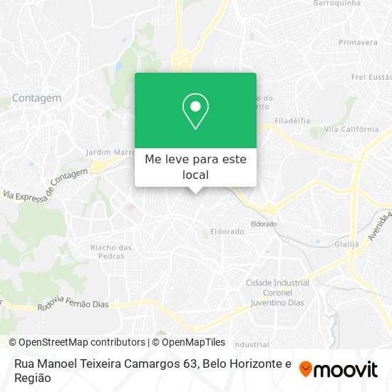 Rua Manoel Teixeira Camargos 63 mapa