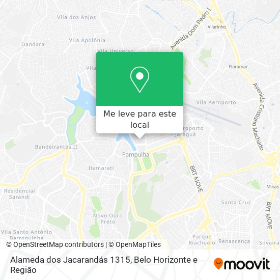 Alameda dos Jacarandás 1315 mapa