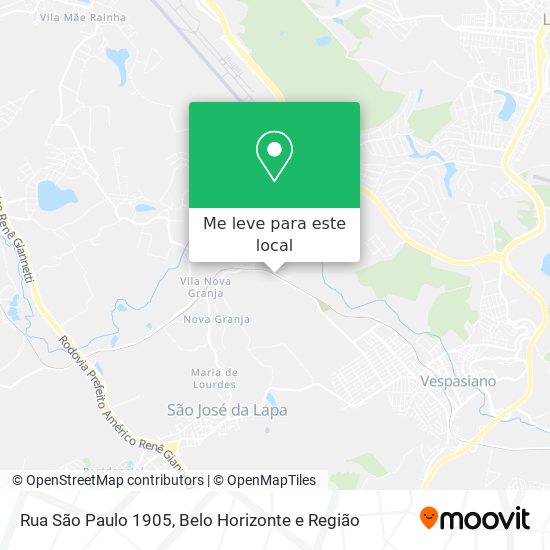 Rua São Paulo 1905 mapa