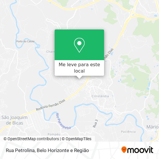 Rua Petrolina mapa