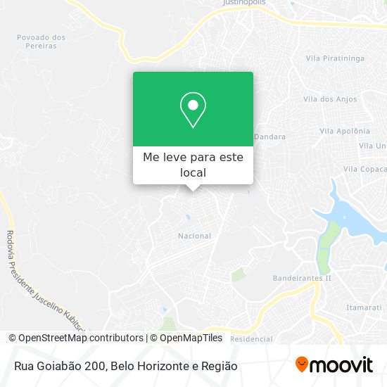 Rua Goiabão 200 mapa