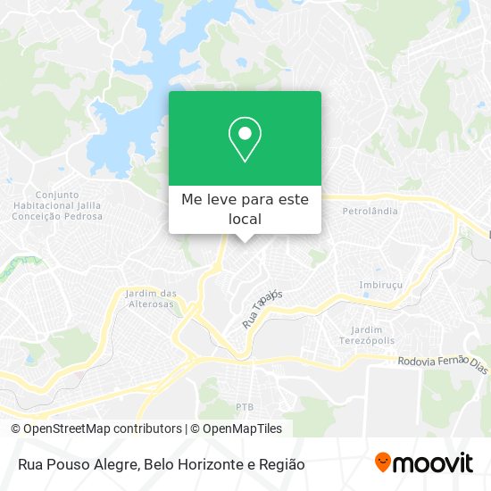 Rua Pouso Alegre mapa