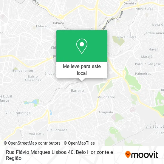 Rua Flávio Marques Lisboa 40 mapa