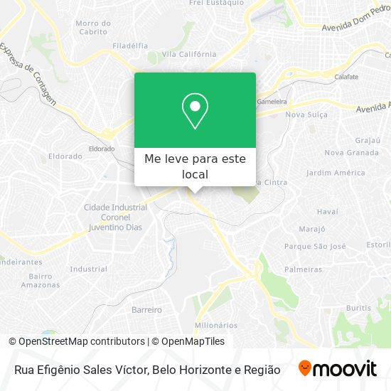 Rua Efigênio Sales Víctor mapa