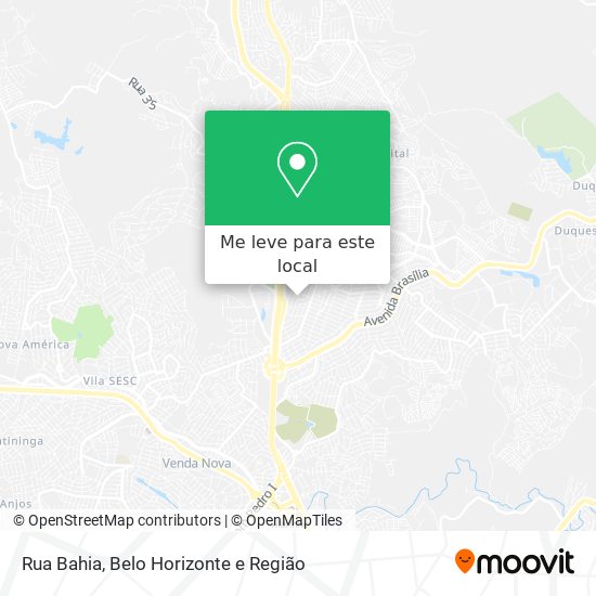 Rua Bahia mapa