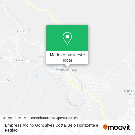 Empresa Alcino Gonçalves Cotta mapa