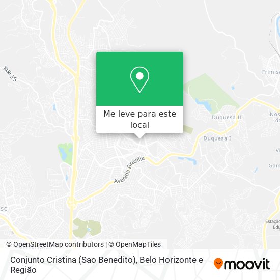 Conjunto Cristina (Sao Benedito) mapa