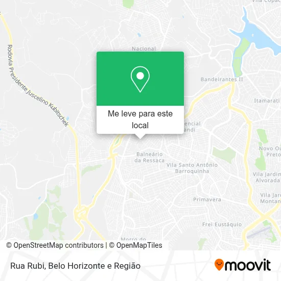Rua Rubi mapa