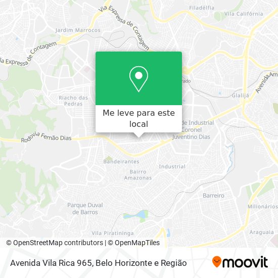 Avenida Vila Rica 965 mapa
