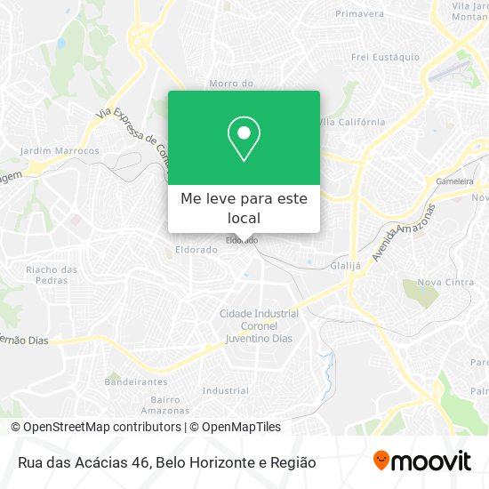 Rua das Acácias 46 mapa