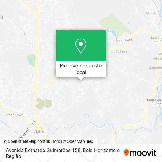 Avenida Bernardo Guimarães 158 mapa