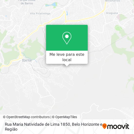 Rua Maria Natividade de Lima 1850 mapa