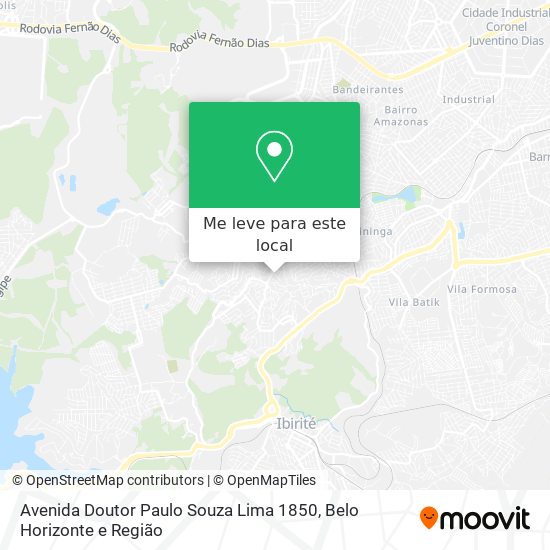 Avenida Doutor Paulo Souza Lima 1850 mapa