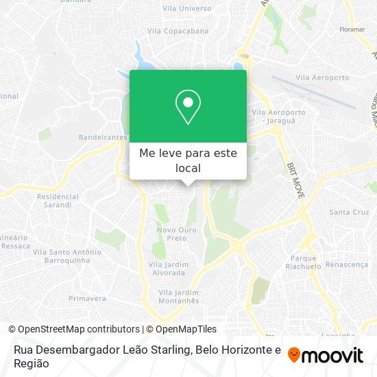 Rua Desembargador Leão Starling mapa