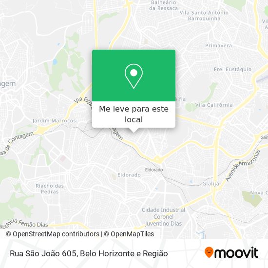 Rua São João 605 mapa