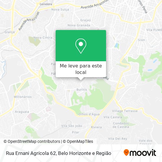 Rua Ernani Agrícola 62 mapa