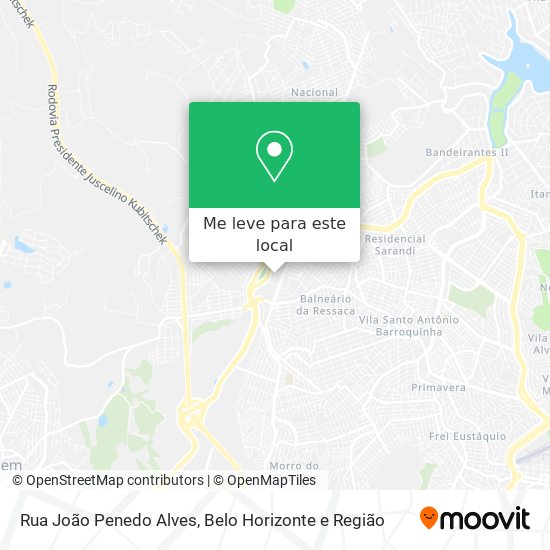 Rua João Penedo Alves mapa