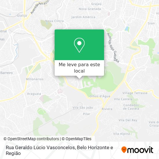 Rua Geraldo Lúcio Vasconcelos mapa