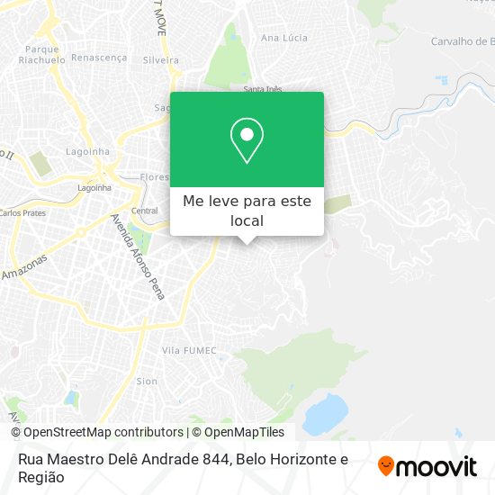 Rua Maestro Delê Andrade 844 mapa