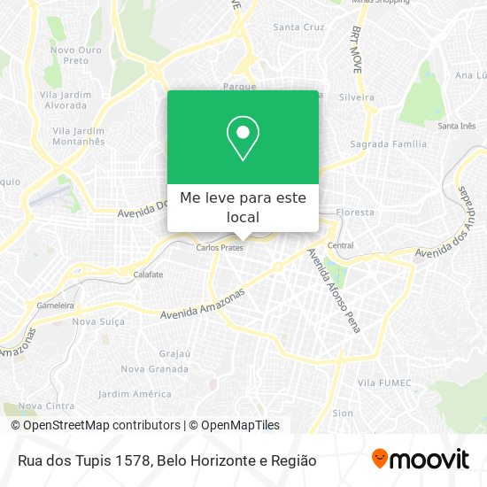 Rua dos Tupis 1578 mapa