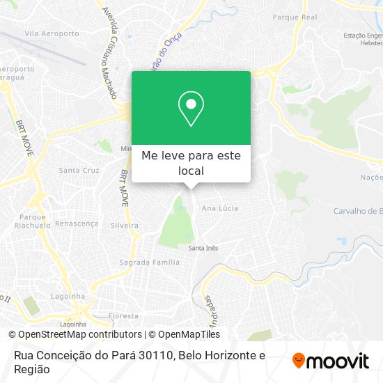 Rua Conceição do Pará 30110 mapa