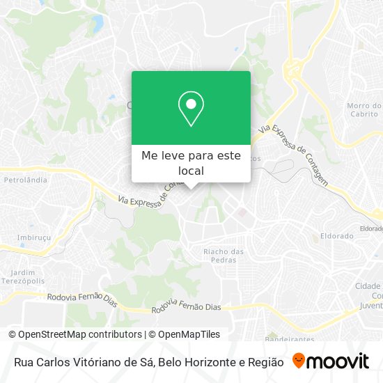 Rua Carlos Vitóriano de Sá mapa