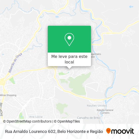 Rua Arnaldo Lourenco 602 mapa
