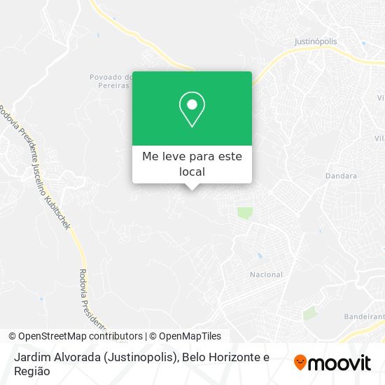 Jardim Alvorada (Justinopolis) mapa