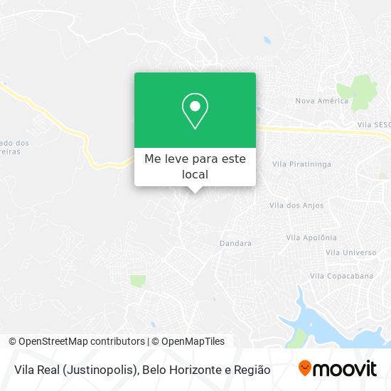 Vila Real (Justinopolis) mapa