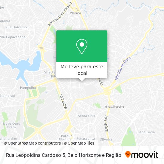 Rua Leopoldina Cardoso 5 mapa