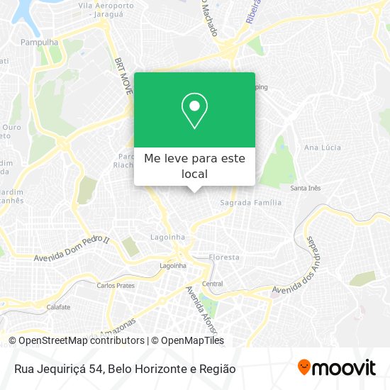 Rua Jequiriçá 54 mapa
