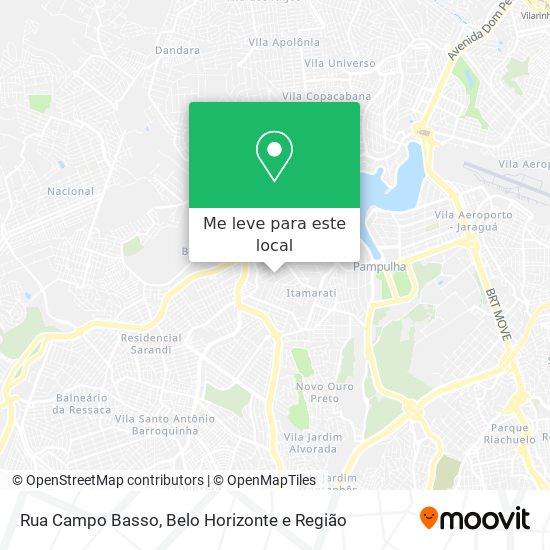 Rua Campo Basso mapa