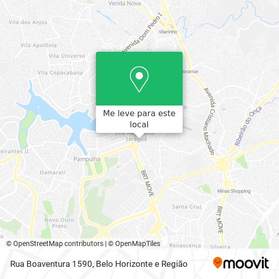 Rua Boaventura 1590 mapa